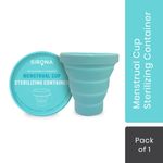 Buy Sirona Collapsible Silicone Cup Foldable Sterilizing Container Cup for Menstrual Cups - 1 Unit | Microwave Friendly - Pack of 1 - Purplle