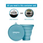 Buy Sirona Collapsible Silicone Cup Foldable Sterilizing Container Cup for Menstrual Cups - 1 Unit | Microwave Friendly - Pack of 1 - Purplle