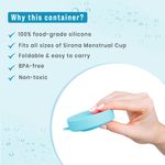 Buy Sirona Collapsible Silicone Cup Foldable Sterilizing Container Cup for Menstrual Cups - 1 Unit | Microwave Friendly - Pack of 1 - Purplle