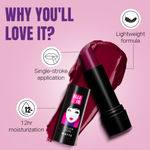 Buy Elle18 Color Pop Matte Lip Color, W11, Cherry Wine, 4.3 gm - Purplle