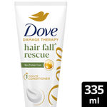 Buy Dove Hair Fall Rescue Hair Conditioner with Sunflower Oil and Moisture Lock Technology, For Hair Fall Control and Silky, Smooth Hair, 335 ml - Purplle