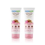 Buy Mamaearth Multani Mitti Face Wash with Multani Mitti & Bulgarian Rose For Oil Control & Acne - 100 ml (Pack of 2) - Purplle