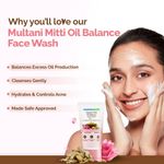 Buy Mamaearth Multani Mitti Oil Balance Face Wash with Multani Mitti & Bulgarian Rose for Normal to Oily Skin - 150 ml| (Pack of 2) - Purplle