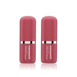 Buy Mamaearth Creamy Matte Long Stay Lipstick with Murumuru Butter and Vitamin E for 8-Hour Long Stay Pink Rose - 4.2 gm (Pack of 2) - Purplle