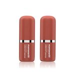 Buy Mamaearth Creamy Matte Long Stay Lipstick with Murumuru Butter and Vitamin E for 8-Hour Long Stay | Apricot Taupe - 4.2 gm (Pack of 2) - Purplle