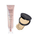 Buy FACES CANADA Instant Glow +  Coverage Combo - Weightless Stay Matte Finish Compact - Ivory 01 (9 gm) + Strobe Cream - Rose Gold (30 ml) | Highlighter Glow | Waterproof & Smudgeproof - Purplle