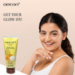 Buy Odeon Brightening Turmeric & Yogurt Face and Body Scrub I Gentle Exfoliating Scrub for Glowing Skin I Reduces Tan - 100 ml - Purplle