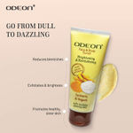 Buy Odeon Brightening Turmeric & Yogurt Face and Body Scrub I Gentle Exfoliating Scrub for Glowing Skin I Reduces Tan - 100 ml - Purplle