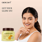 Buy Odeon Brightening Turmeric & Yogurt Face and Body Scrub I Gentle Exfoliating Scrub for Glowing Skin I Reduces Tan - 300 ml - Purplle