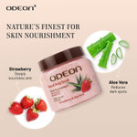 Buy Odeon Nourishing Strawberry & Aloe Vera Face & Body Scrub I Gentle Exfoliating Scrub for Reducing Dark Spots I Reduces Tan - 300 ml - Purplle