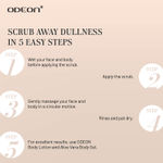 Buy Odeon Nourishing Apricot & Almond Face and Body Scrub - Gentle Exfoliating Scrub for Even Skin Tone I Reduces Tan - 100 ml - Purplle