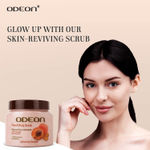 Buy Odeon Nourishing Apricot & Almond Face and Body Scrub - Gentle Exfoliating Scrub for Even Skin Tone I Reduces Tan - 300 ml - Purplle