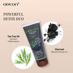 Buy Odeon Detoxing Charcoal & Tea Tree Face and Body Scrub I Gentle Exfoliating Scrub for Acne Prone Skin I Helps control Excess Oil - 100 ml - Purplle