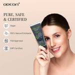 Buy Odeon Detoxing Charcoal & Tea Tree Face and Body Scrub I Gentle Exfoliating Scrub for Acne Prone Skin I Helps control Excess Oil - 100 ml - Purplle