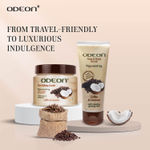 Buy Odeon Rejuvenating Coffee & Coconut Face and Body Scrub I Gentle Exfoliating Scrub for Tan Removal I Removes Dirt and Dead Skin - 100 ml - Purplle