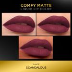 Buy FACES CANADA Comfy Matte Liquid Lipstick - Scandalous 34, 3.8 ml | Comfortable 10HR Longstay | Intense Matte Color | Almond Oil & Vitamin E Infused | Super Smooth | No Dryness | No Alcohol - Purplle