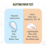 Buy Lotus Herbals Safe Sun Uv Screen Mattegel Ultra Soothing Sunscreen | PA+++ | SPF 50 | Matte Look | Oil Control | For Normal to Oily Skin | 30 gm - Purplle