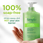 Buy Simple Refreshing Facial Wash | 100% Soap-Free | Perfect for Sensitive Skin | For Daily Use | 250 ml - Purplle