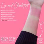 Buy Rosy Cozy Lip And Cheek Tint (Pink Plush) For Women And Girls | 100% Organic With Pure & Natural Ingredients | Waterproof Long Lasting Lip & Cheek Tint Liquid Lip Tint Liquid Lip And Cheeck Tint 10 ml - Purplle