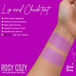 Buy Rosy Cozy Lip And Cheek Tint (Berry) For Women And Girls | 100% Organic With Pure & Natural Ingredients | Waterproof Long Lasting Lip & Cheek Tint Liquid Lip Tint Liquid Lip And Cheeck Tint 10 ml - Purplle