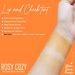 Buy Rosy Cozy Lip And Cheek Tint (Sunny) For Women And Girls | 100% Organic With Pure & Natural Ingredients | Waterproof Long Lasting Lip & Cheek Tint Liquid Lip Tint Liquid Lip And Cheeck Tint 10 ml - Purplle