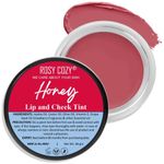 Buy Rosy Cozy Lip And Cheek Tint In Cream (Honey) For Women And Girls | 100% Organic With Pure & Natural Ingredients | Waterproof Long Lasting Lip & Cheek Tint Cream Lip Tint Cream Lip Moisturizer Cheek Moisturizer Lip Face Tint Lip Stain 8 gm - Purplle