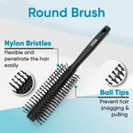 Buy Vega Round Hair Brush | for Adding Curls, Volume & Waves in Hair| Men and Women| All Hair Types (R3-RB) 1 pc - Purplle