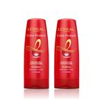 Buy L'Oreal Paris Conditioner Vibrant and Revived Colour Protects from UVA & UVB For Colour-treated Hair Colour Protect 180 ml (Pack of 2) - Purplle