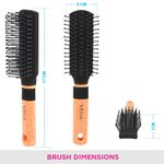 Buy Vega Mini Flat Hair Brush for Men & Women (R5-FB) 1 pc - Purplle