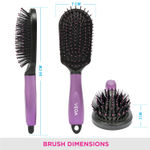 Buy Vega Cushion Hair Brush with Cleaning Comb for Men and Women (E18-CB) 1 pc - Purplle