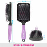 Buy Vega Paddle Hair Brush for Men and Women (E18-PB) 1 pc - Purplle