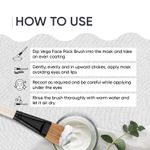 Buy Vega Face Pack Brush - White, (HV-27) 1 pc - Purplle