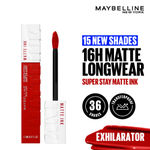 Buy Maybelline New York Superstay Matte Ink Liquid Lipstick - 16H Longwear Matte | Exhilarator - 5 gm - Purplle