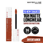Buy Maybelline New York Superstay Matte Ink Liquid Lipstick - 16H Longwear Matte | Entertainer - 5 gm - Purplle