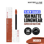 Buy Maybelline New York Superstay Matte Ink Liquid Lipstick - 16H Longwear Matte | Insider - 5 gm - Purplle