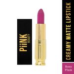 Buy Piink Beauty Weightless Creamy Matte Lipstick- Rosy Plum CM-03 (4.2g) 4.2 gm - Purplle