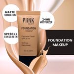 Buy Piink Beauty All Day Full Coverage Matte Foundation- Cashew Medium 1 30 ml - Purplle