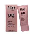Buy Piink Beauty 3 IN 1 BB Cream with SPF 30+++ Natural Beige-1 30 ml - Purplle