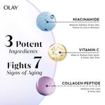 Buy Olay 7in1 Serum, Fight 7 Signs of Aging for Smoother & Glowing Skin, with Niacinamide, Vitamin C, Collagen Peptide, 30 ml  - Purplle