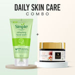 Buy Simple & Good Vibes Glow Duo (Combo of 2) | Refreshing Face Wash (100 ml) | Ubtan De-tan Glow Light Day Cream (50 gm) | Gentle Cleansing & Brightening - Purplle