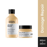 Buy L'Oreal Professionnel Absolut Repair Lipidium Masque (250 ml)+ L'Oreal Professionnel Absolut Repair Lipidium Shampoo (300 ml) Combo of 2 - Purplle