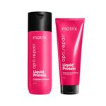 Buy Matrix Opti.Repair Professional Liquid Protein Shampoo + Conditioner combo for Damaged Hair Repairs Damage from 1st Use Reduced Split Ends Combo of 2 - Purplle