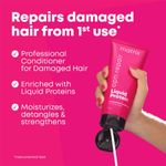 Buy Matrix Opti.Repair Professional Liquid Protein Shampoo + Conditioner combo for Damaged Hair Repairs Damage from 1st Use Reduced Split Ends Combo of 2 - Purplle