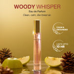 Buy Good Vibes Woody Whisper Eau De Parfum for Women | Long-Lasting Woody Fresh Fragrance | Green Apple, Vanilla & Cedarwood Notes | Uplifting, Warm & Elegant Perfume | Premium Skin-Safe, Travel-Friendly Pocket Perfume for Women & Girls – 15 ml - Purplle