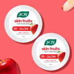 Buy Joy Skin Fruits Moisturizing Skin Cream With Apple, Jojoba & Almond Oil (200 ml x 2) | Quick Absorbing & Non Sticky Moisturizer for Face, Hands & Body | For Healthy, Soft & Glowing Skin Pack of 2 - Purplle