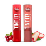 Buy Glam 21 Tint It Lip Balm - Rose Apple & Cramberry 3.5 gm x 2 = 7 gm | Hydration with Vitamin-E, Shea Butter, Avocado Oil, SPF15 - Purplle