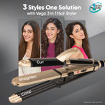 Buy Vega Hair Dryer and Styler Combo Includes: 3 in 1 Hair Styler 1pc and Blooming Air + Hair Dryer 1000W 1pc | (VGGP-10) | Gift set - Purplle