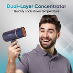 Buy Vega Ionic 1400W Foldable Hair Dryer for Men and Women, Quick & Fast Drying with Ionic Technology & 2 Heat/Speed Settings, Cool Shot Button, Detachable Nozzle, , Travel Friendly, All Hair Types, (VHDH-35) 1 pc - Purplle