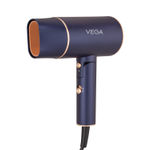 Buy Vega Ionic 1400W Foldable Hair Dryer for Men and Women, Quick & Fast Drying with Ionic Technology & 2 Heat/Speed Settings, Cool Shot Button, Detachable Nozzle, , Travel Friendly, All Hair Types, (VHDH-35) 1 pc - Purplle