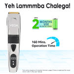 Buy Vega Power Series P-3 Beard Trimmer for Men with Digital Display, Titanium Blades, 160 Mins Runtime & 40 Length Settings, Black, (VHTH-27) | Gift for men 1 pc - Purplle
